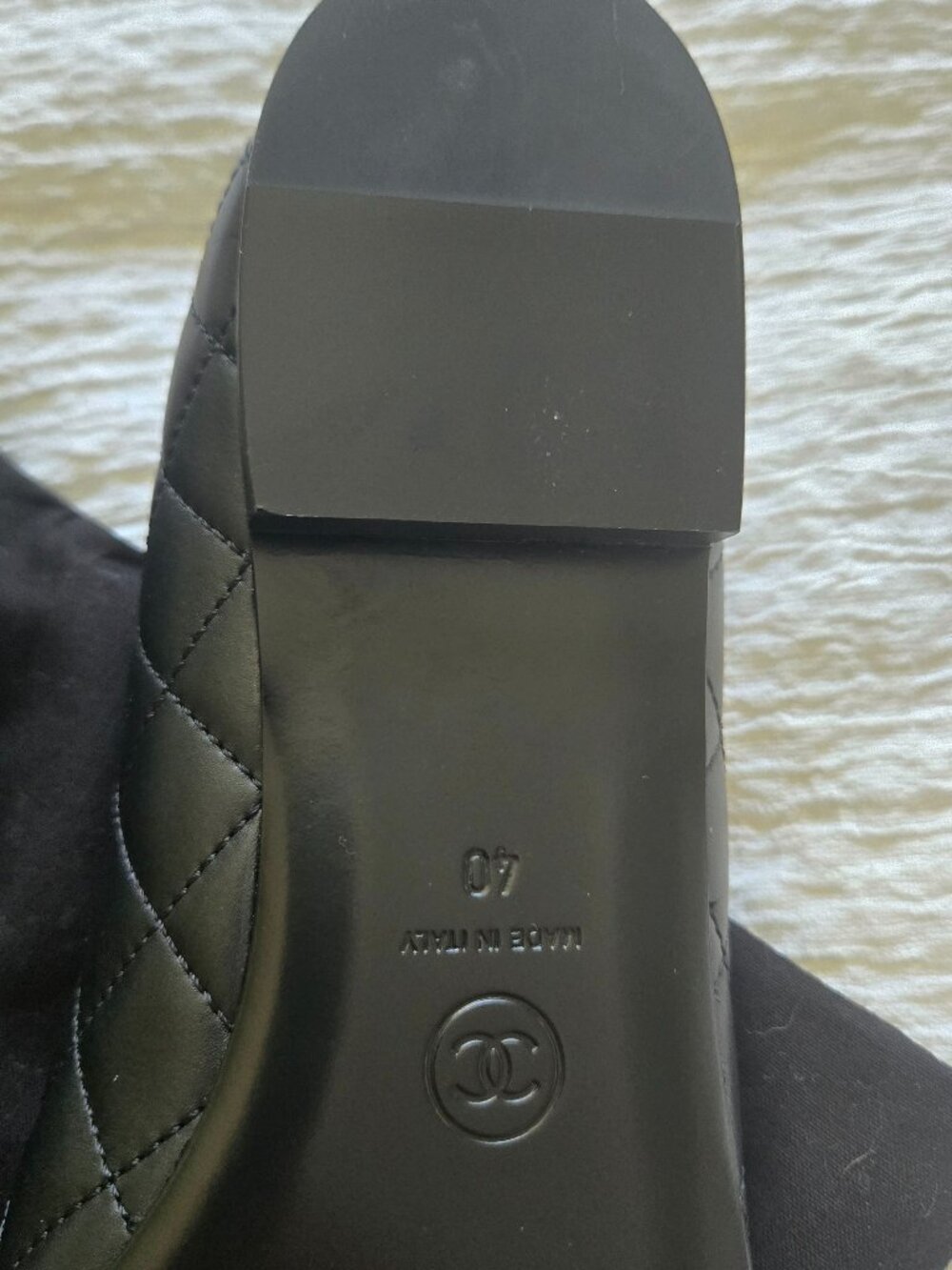CHANEL Lambskin Loafers Size 9 - Picture 3 of 6